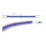Tira LED 5 mts Flexible 24V 50W COB IP67 Azul, Serie Profesional Tira LED 5 mts Flexible 24V 50W COB IP67 Azul, Serie Profesional